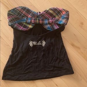 Black cami no strings